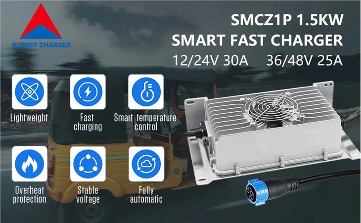 12V/24V30A 36V/48V25A 1.5KW Battery Charger